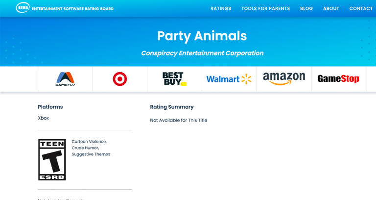友尽游戏《动物派对》现已通过评级，将登陆Steam、Xbox