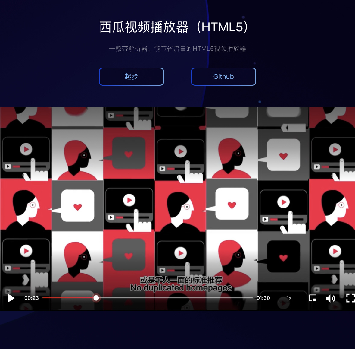 字节跳动开源 HTML5 西瓜播放器 字节跳动开源 HTML5 西瓜播放器