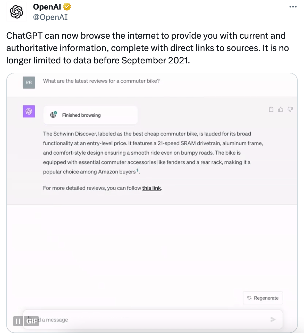 ChatGPT 升级：可通过必应搜索引擎进行网络搜索，不再局限于旧数据
